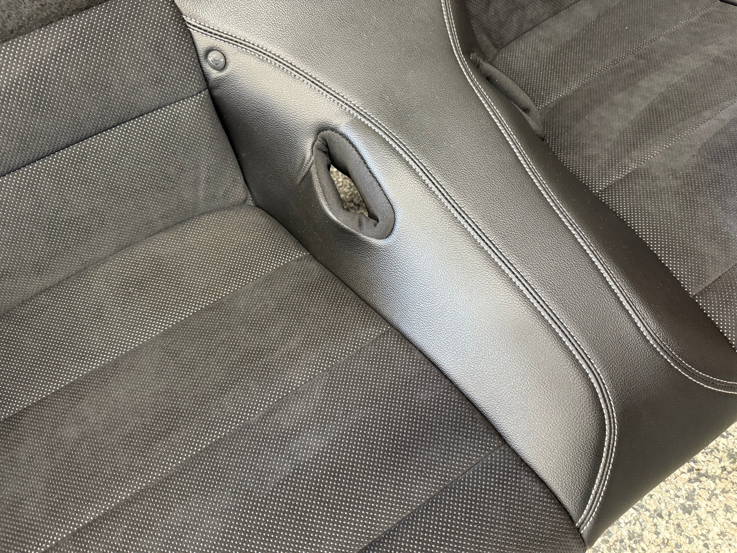 2018-2023 Ford Mustang GT Convertible Rear Seats Suede/Black Leather