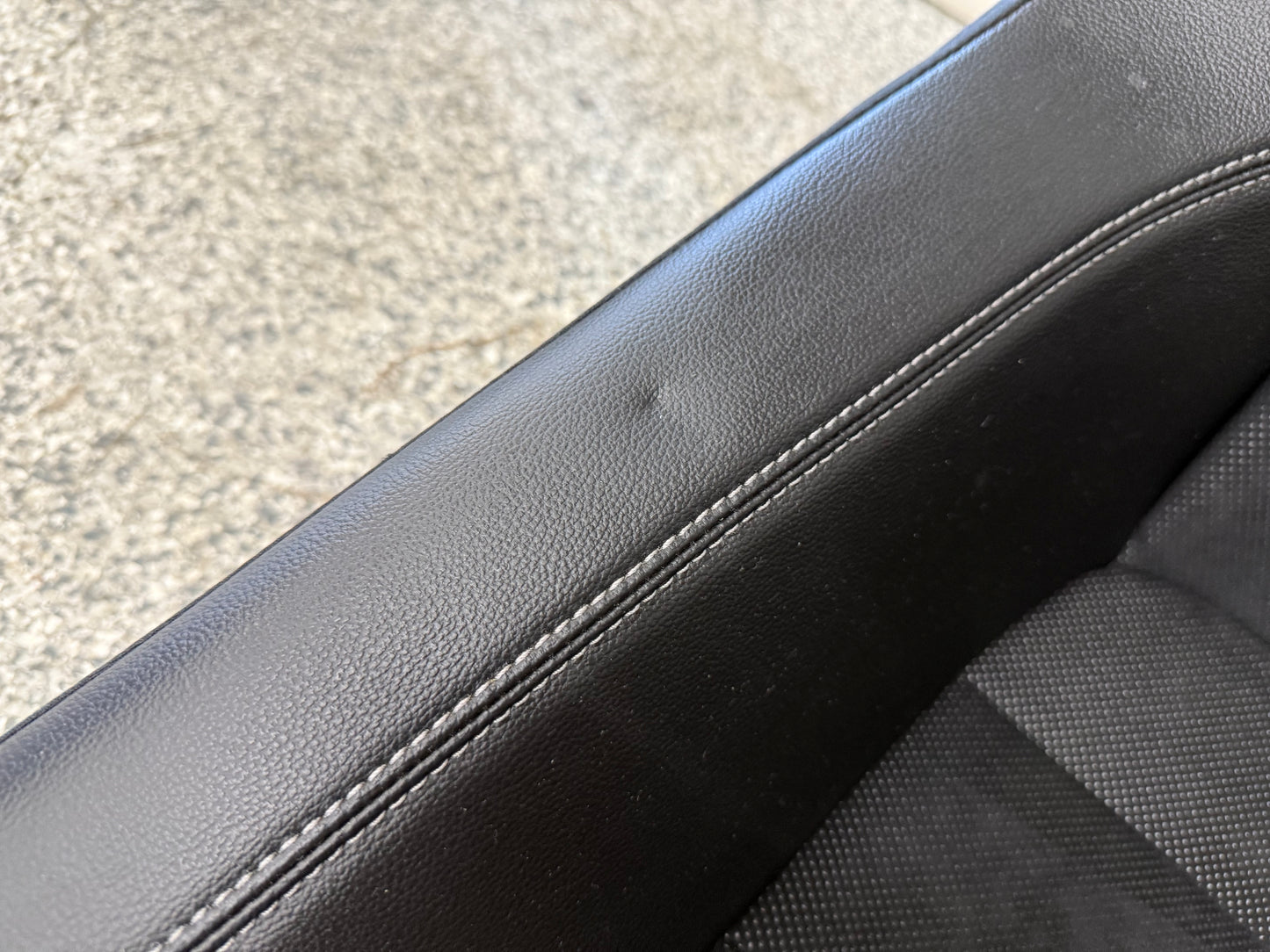 2018-2023 Ford Mustang GT Convertible Rear Seats Suede/Black Leather