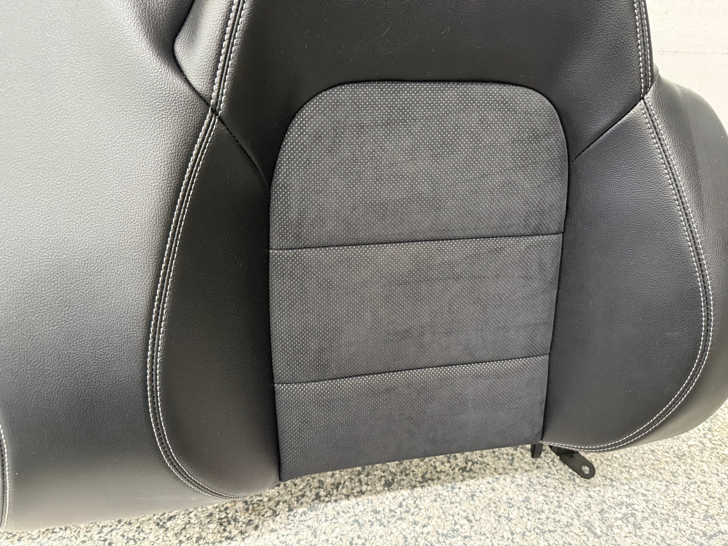 2018-2023 Ford Mustang GT Convertible Rear Seats Suede/Black Leather