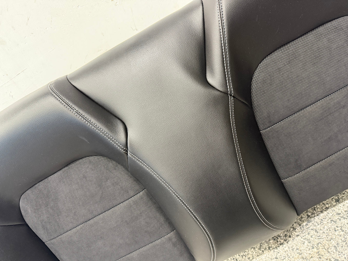 2018-2023 Ford Mustang GT Convertible Rear Seats Suede/Black Leather