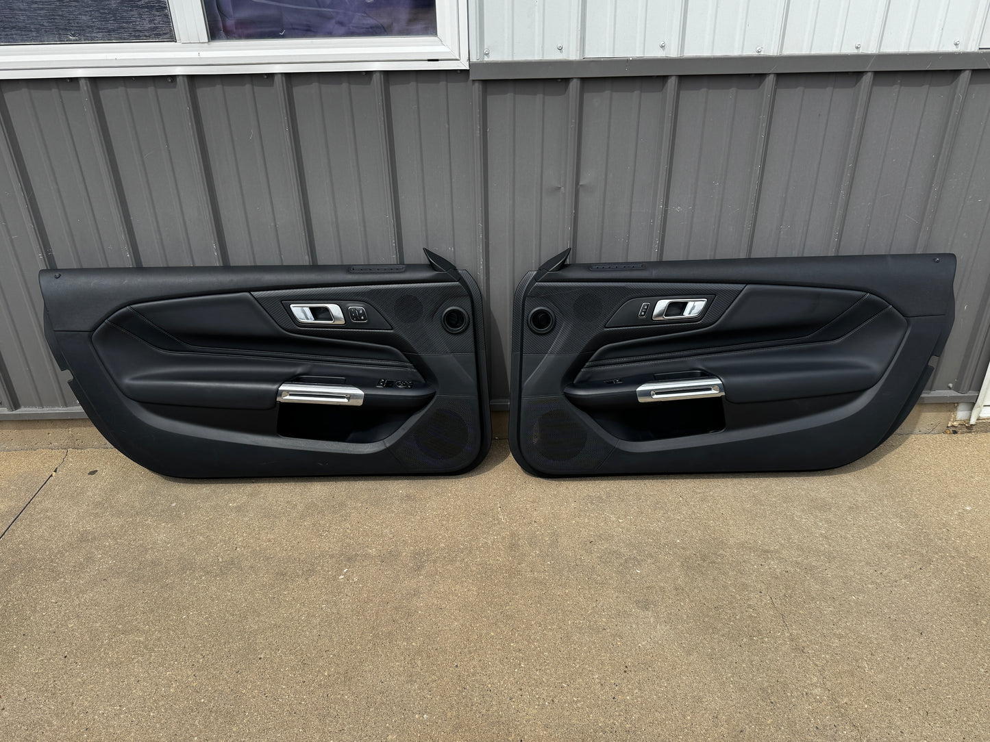 2024-2026 Mustang GT EcoBoost LH RH  Leather Insert Door Panels Pair -OEM