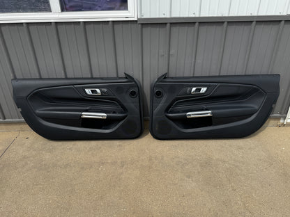 2024-2026 Mustang GT EcoBoost LH RH  Leather Insert Door Panels Pair -OEM