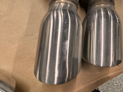 2012-2015 Chevrolet Camaro OEM Quad Tip Mufflers RH LH Pair Used