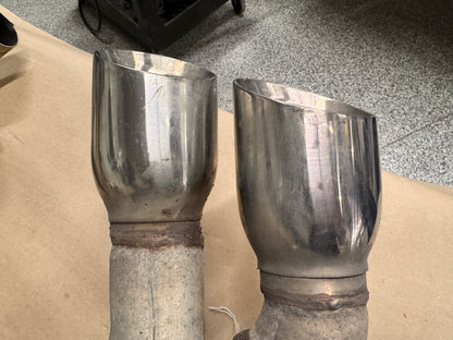 2012-2015 Chevrolet Camaro OEM Quad Tip Mufflers RH LH Pair Used