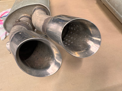 2012-2015 Chevrolet Camaro OEM Quad Tip Mufflers RH LH Pair Used