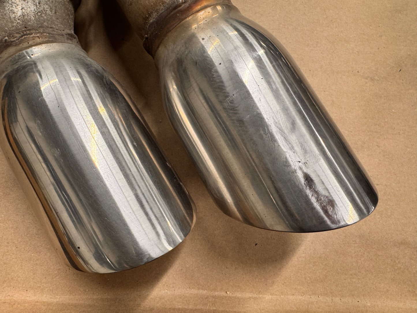 2012-2015 Chevrolet Camaro OEM Quad Tip Mufflers RH LH Pair Used