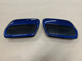 2018-2023 Ford Mustang GT 5.0 Hood Insert Vents RH LH Pair "Blue"