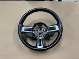 2018-2023 Ford Mustang Leather Steering Wheel Black "Manual"