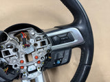 2018-2023 Ford Mustang Leather Steering Wheel Black "Manual"