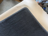 2015-2023 Ford Mustang Black Front Floor Mats Carpet "Grey Stitch"