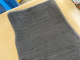 2015-2023 Ford Mustang Black Front Floor Mats Carpet "Grey Stitch"