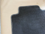 2015-2023 Ford Mustang Black Front Floor Mats Carpet "Grey Stitch"