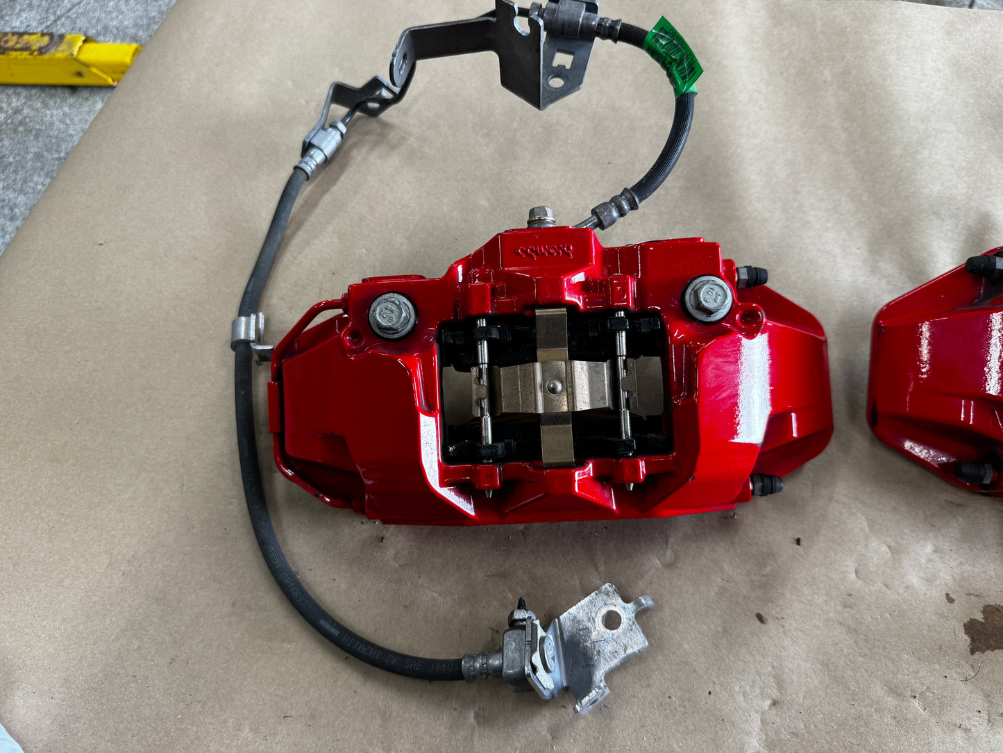 2024-2026 Ford Mustang GT 4 Piston Rear Brake Calipers OEM Brakes Red