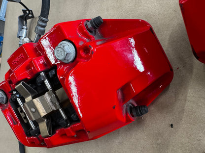 2024-2026 Ford Mustang GT 4 Piston Rear Brake Calipers OEM Brakes Red