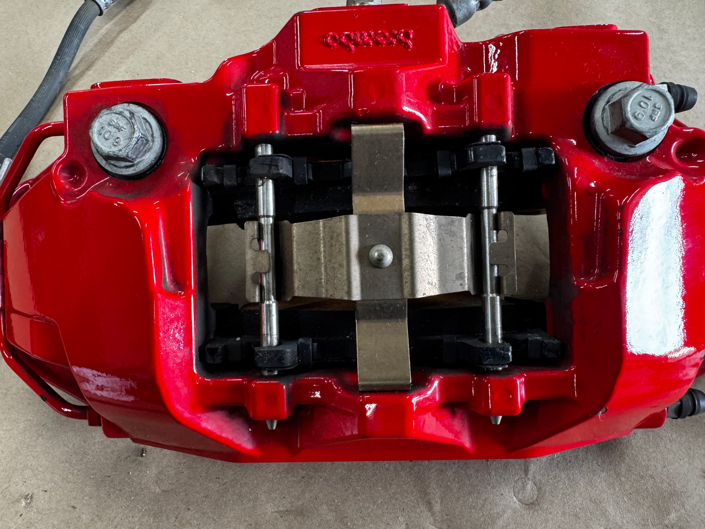 2024-2026 Ford Mustang GT 4 Piston Rear Brake Calipers OEM Brakes Red