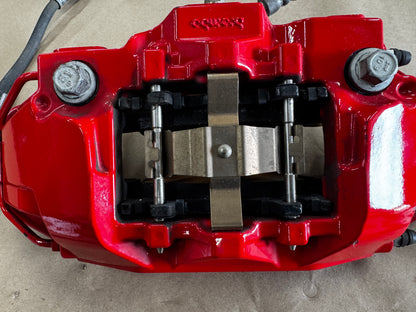 2024-2026 Ford Mustang GT 4 Piston Rear Brake Calipers OEM Brakes Red