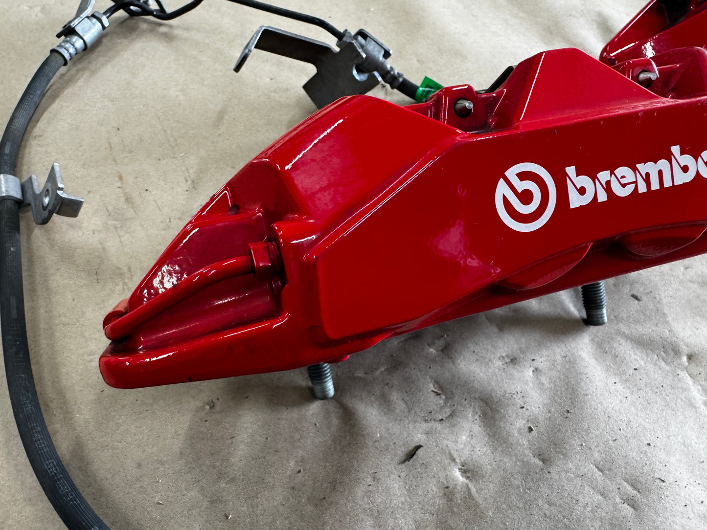 2024-2026 Ford Mustang GT 4 Piston Rear Brake Calipers OEM Brakes Red