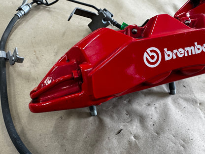 2024-2026 Ford Mustang GT 4 Piston Rear Brake Calipers OEM Brakes Red