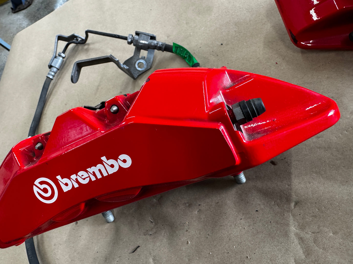 2024-2026 Ford Mustang GT 4 Piston Rear Brake Calipers OEM Brakes Red
