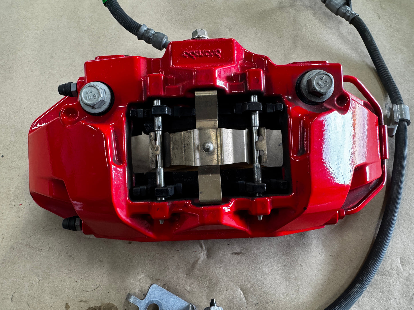 2024-2026 Ford Mustang GT 4 Piston Rear Brake Calipers OEM Brakes Red