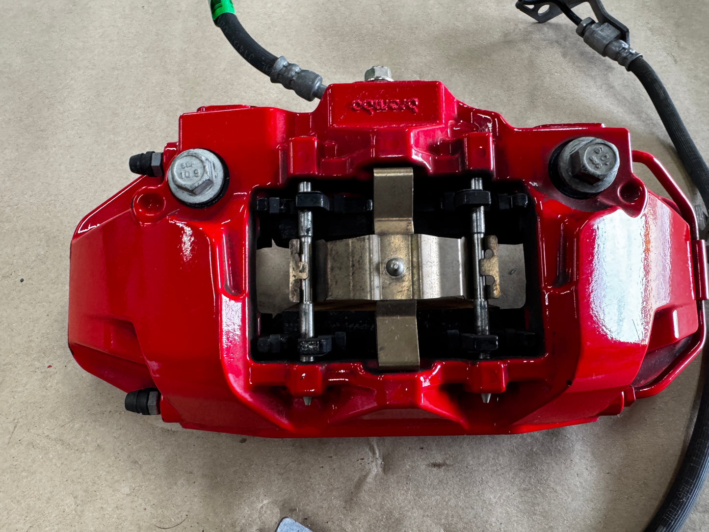2024-2026 Ford Mustang GT 4 Piston Rear Brake Calipers OEM Brakes Red