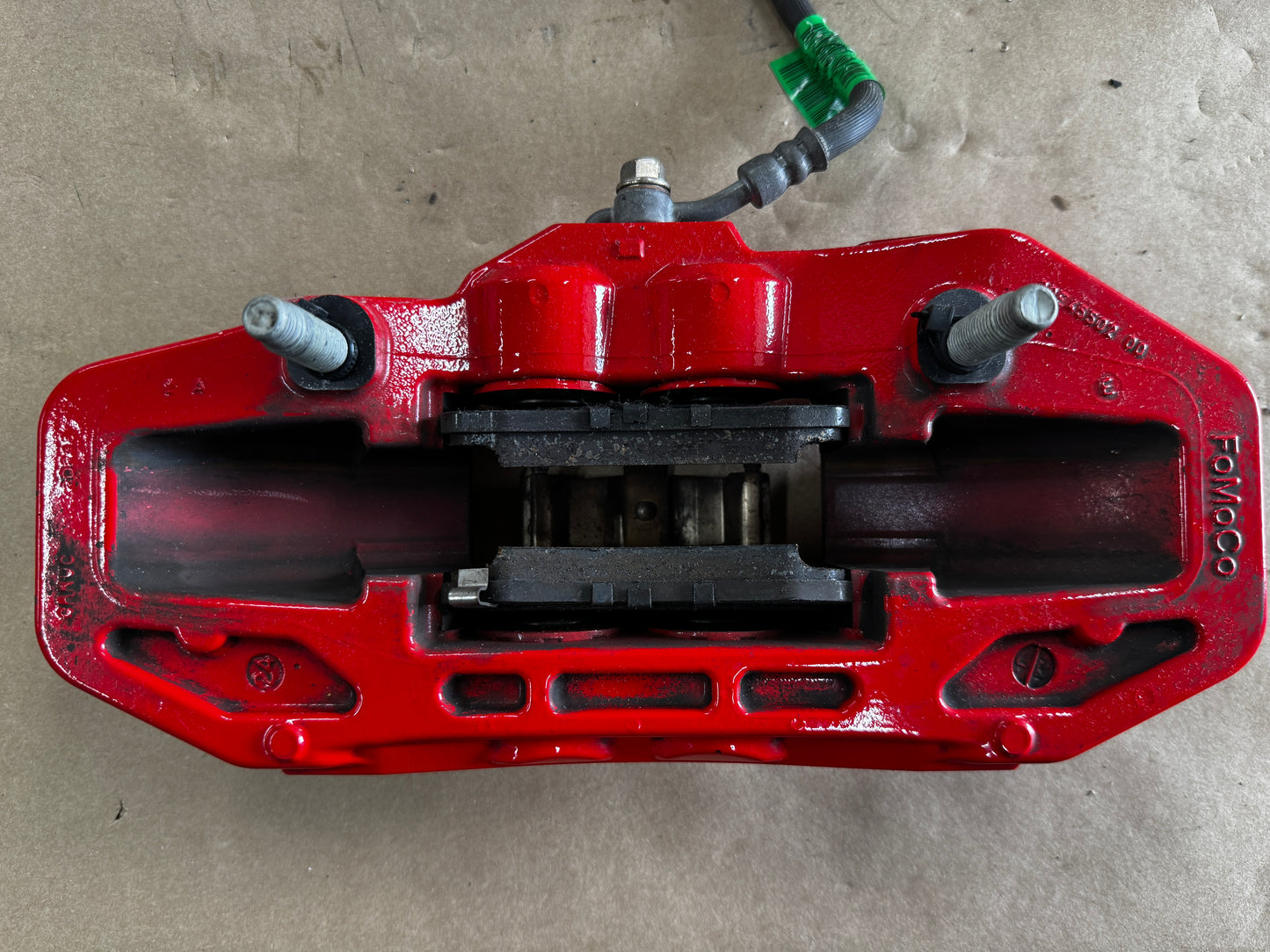 2024-2026 Ford Mustang GT 4 Piston Rear Brake Calipers OEM Brakes Red