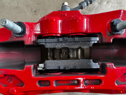 2024-2026 Ford Mustang GT 4 Piston Rear Brake Calipers OEM Brakes Red