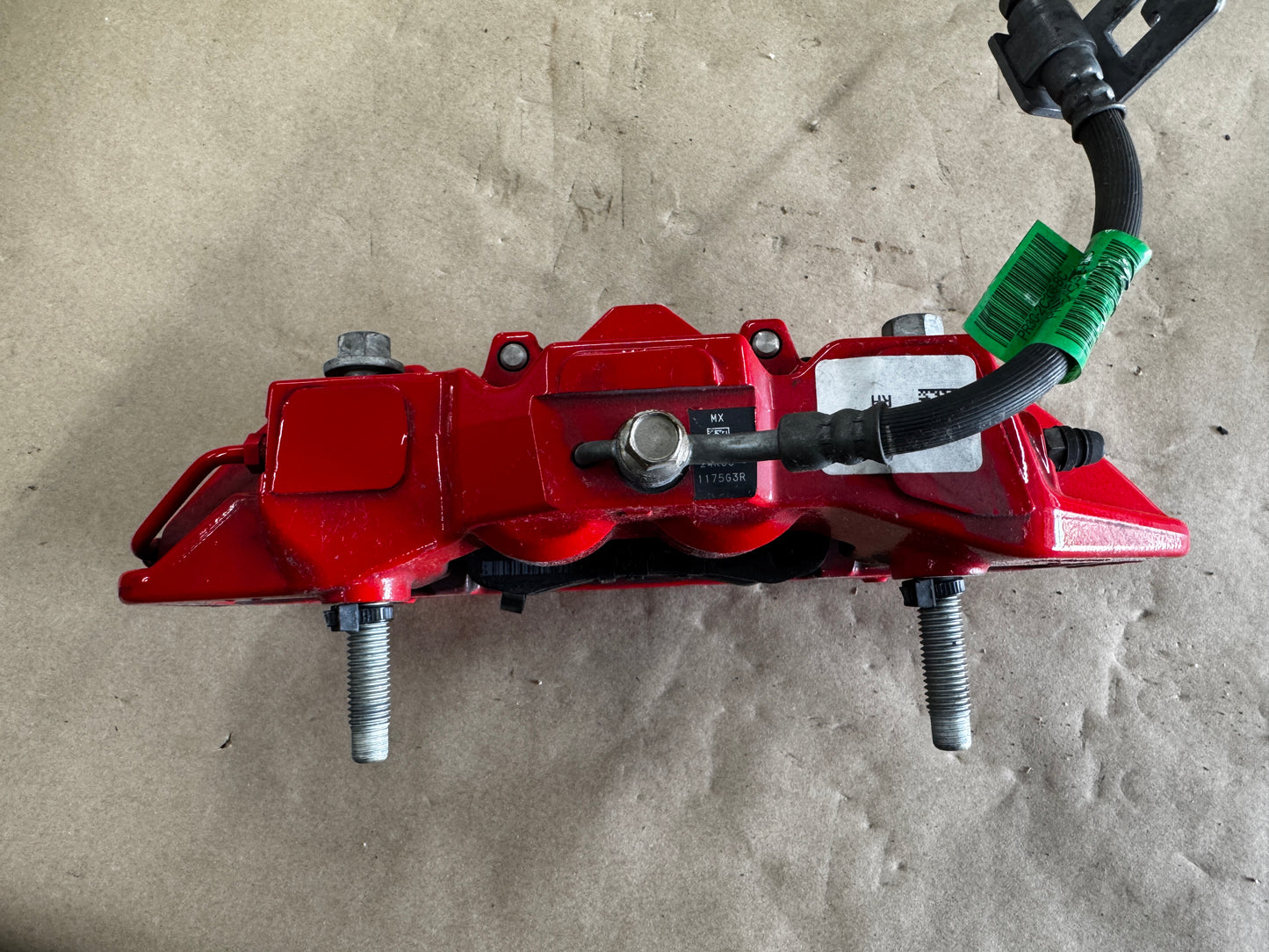 2024-2026 Ford Mustang GT 4 Piston Rear Brake Calipers OEM Brakes Red