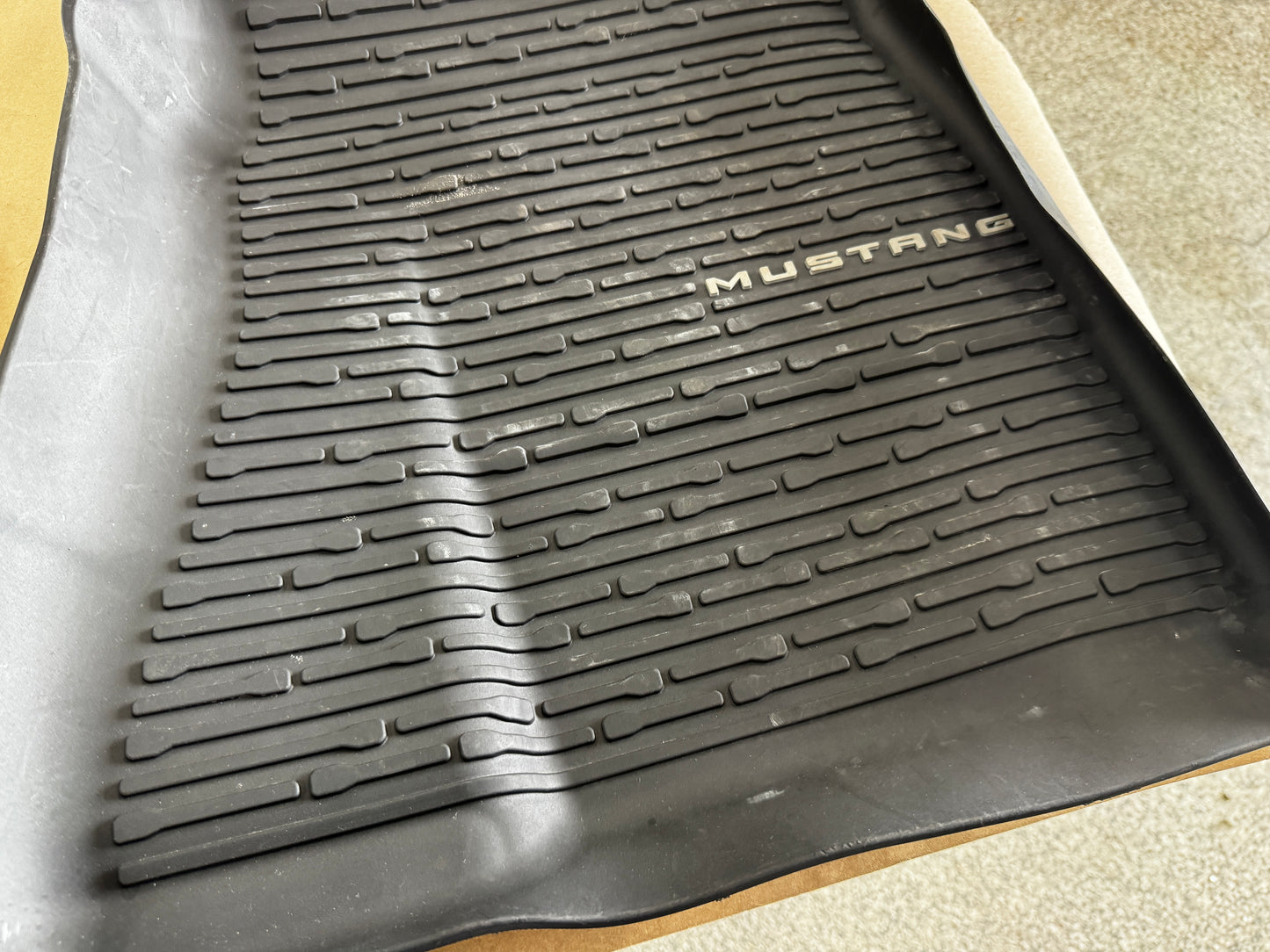 2024-2026 Ford Mustang OEM Rubber Front & Rear Floor Mats
