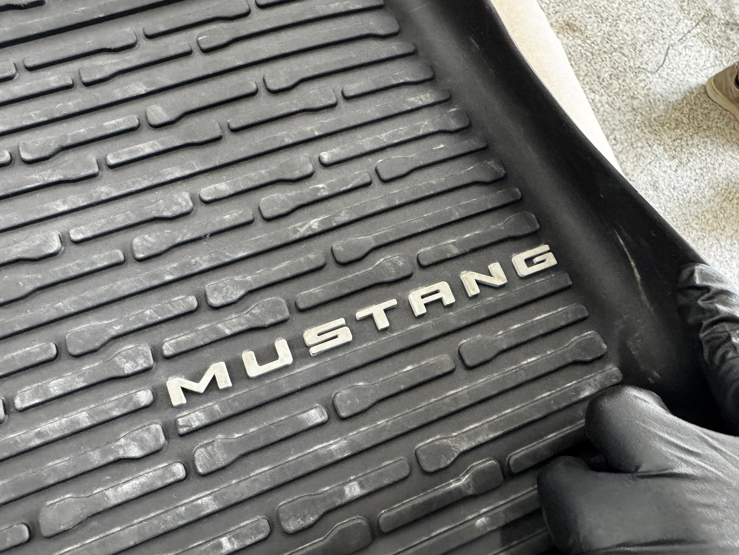 2024-2026 Ford Mustang OEM Rubber Front & Rear Floor Mats