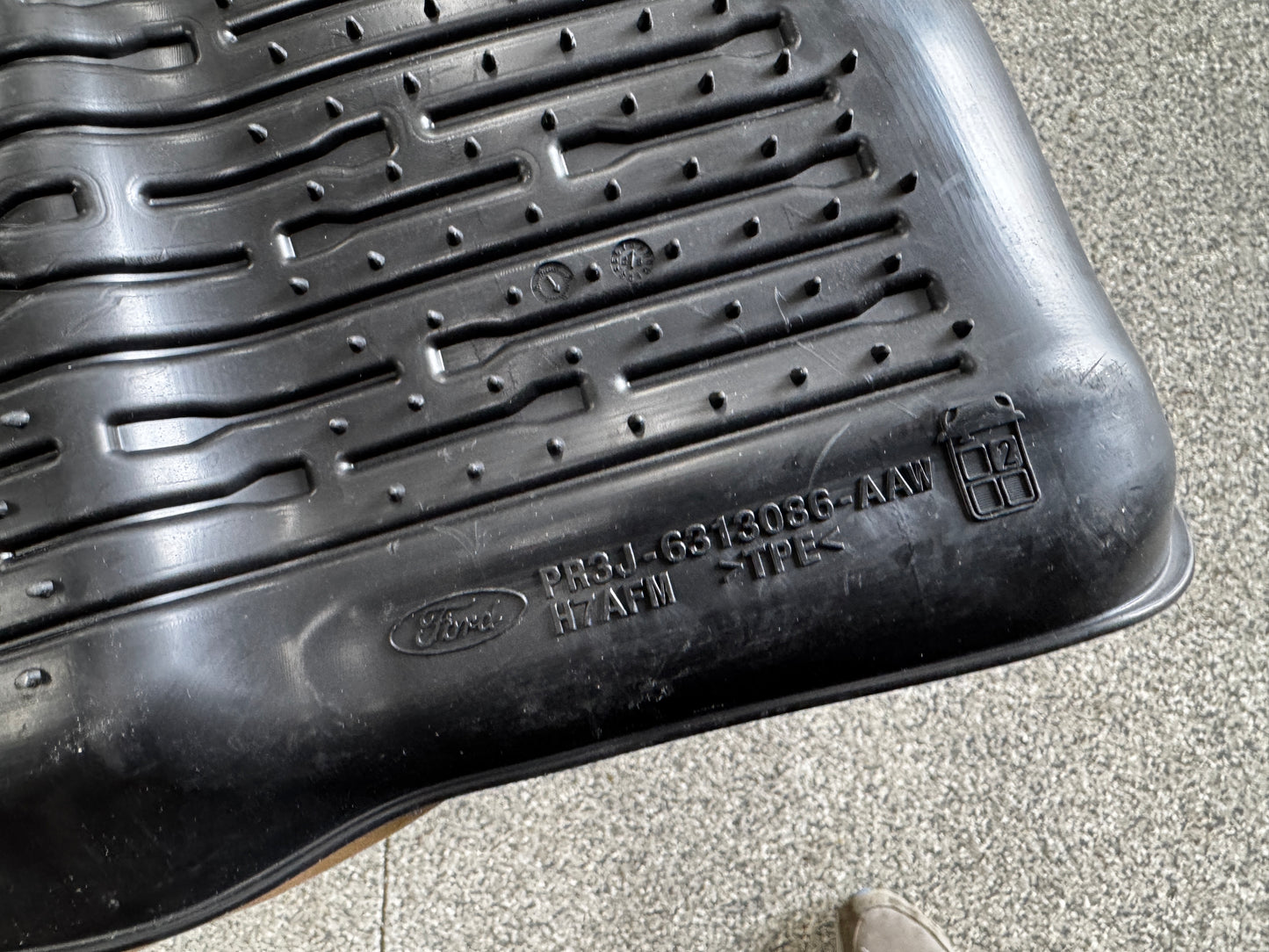 2024-2026 Ford Mustang OEM Rubber Front & Rear Floor Mats