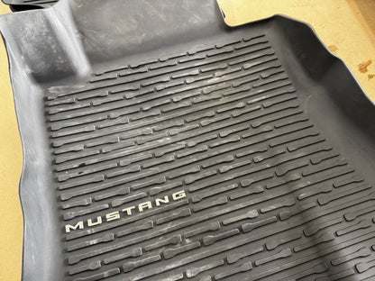 2024-2026 Ford Mustang OEM Rubber Front & Rear Floor Mats