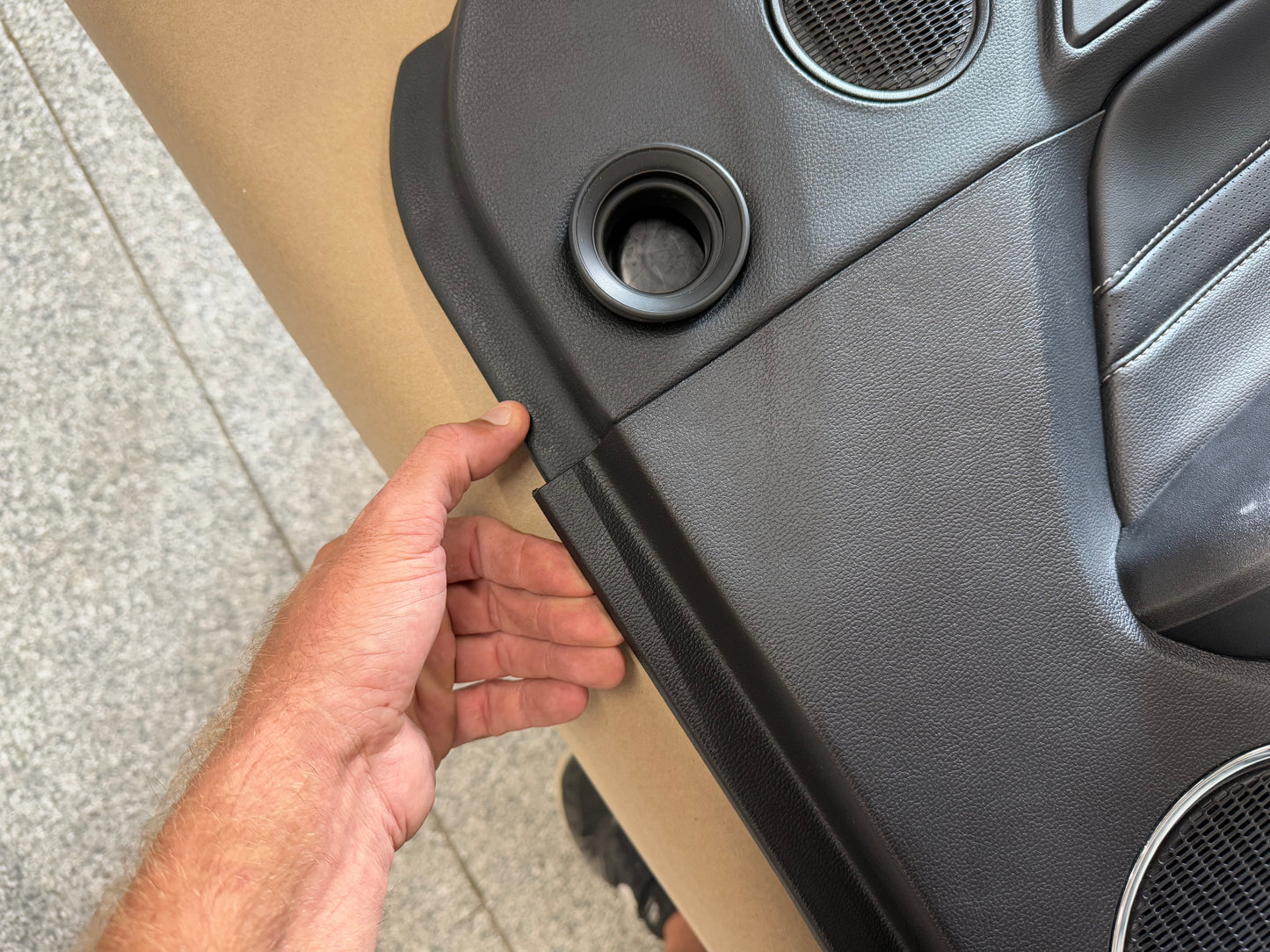 2018-2023 Mustang GT V6 EcoBoost RH Passenger Leather Insert Door Panel Soft