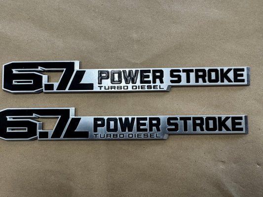 2024-2026 Ford F-250 F-350 Super Duty 6.7 Powerstroke Diesel RH LH Door Emblems