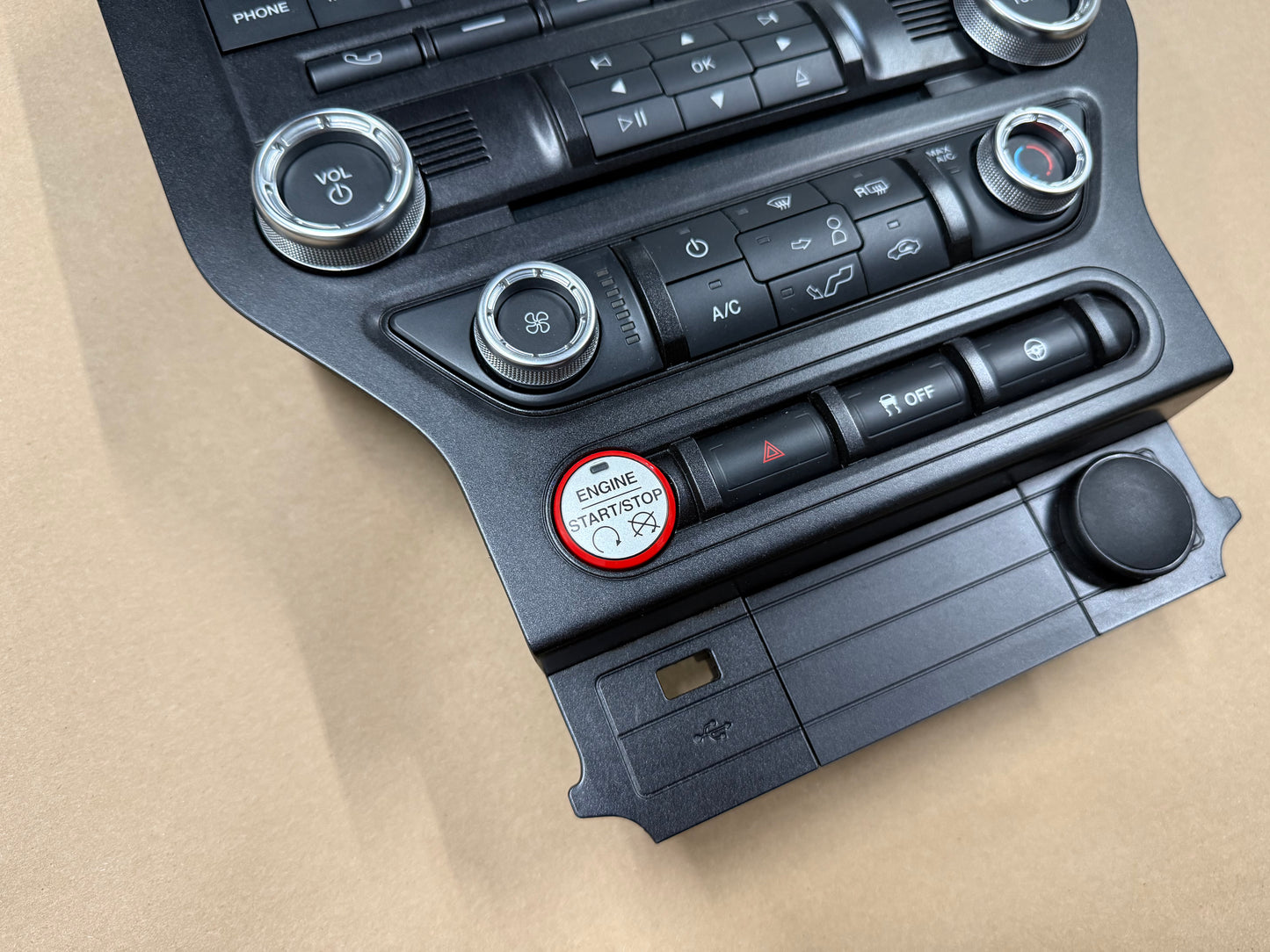 2015-2017 Ford Mustang GT Face Plate Radio Trim Piece