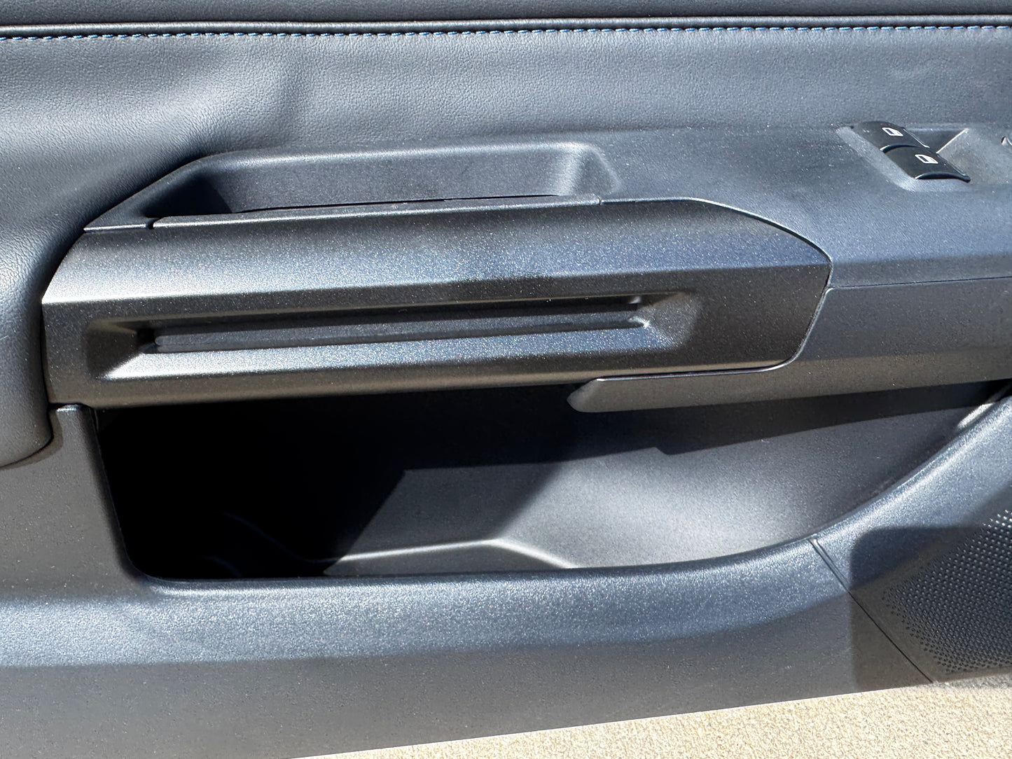 2024-2026 Mustang Dark Horse LH RH Leather Suede Insert Door Panels Pair Blue