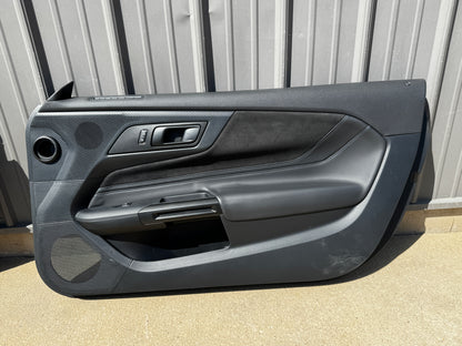 2024-2026 Mustang Dark Horse LH RH Leather Suede Insert Door Panels Pair Blue