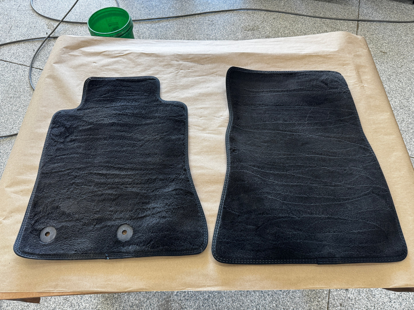2024-2026 Ford Mustang Dark Horse Front Floor Mats Carpet "Blue Stitch"