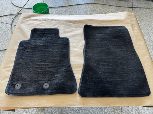 2024-2026 Ford Mustang Dark Horse Front Floor Mats Carpet "Blue Stitch"