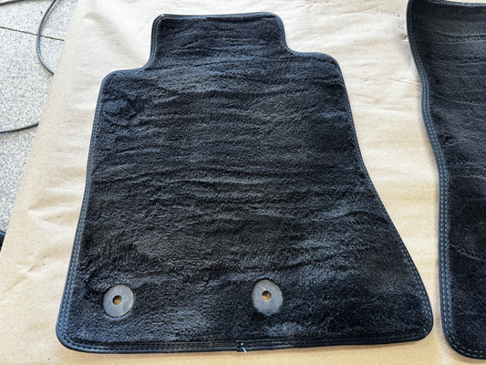2024-2026 Ford Mustang Dark Horse Front Floor Mats Carpet "Blue Stitch"