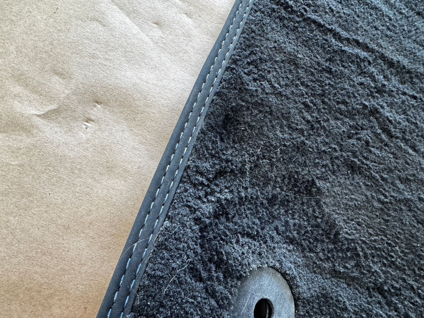 2024-2026 Ford Mustang Dark Horse Front Floor Mats Carpet "Blue Stitch"