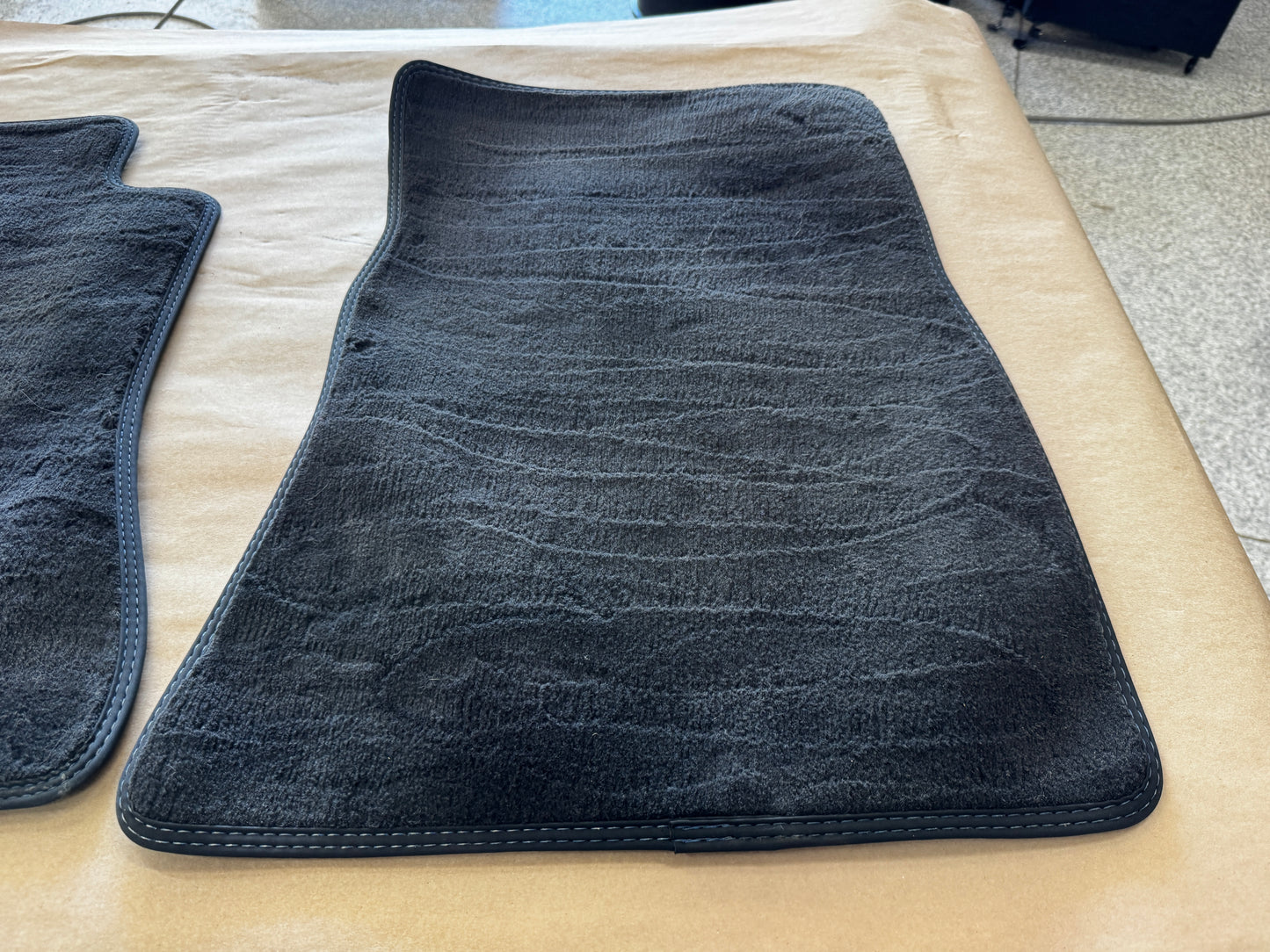 2024-2026 Ford Mustang Dark Horse Front Floor Mats Carpet "Blue Stitch"