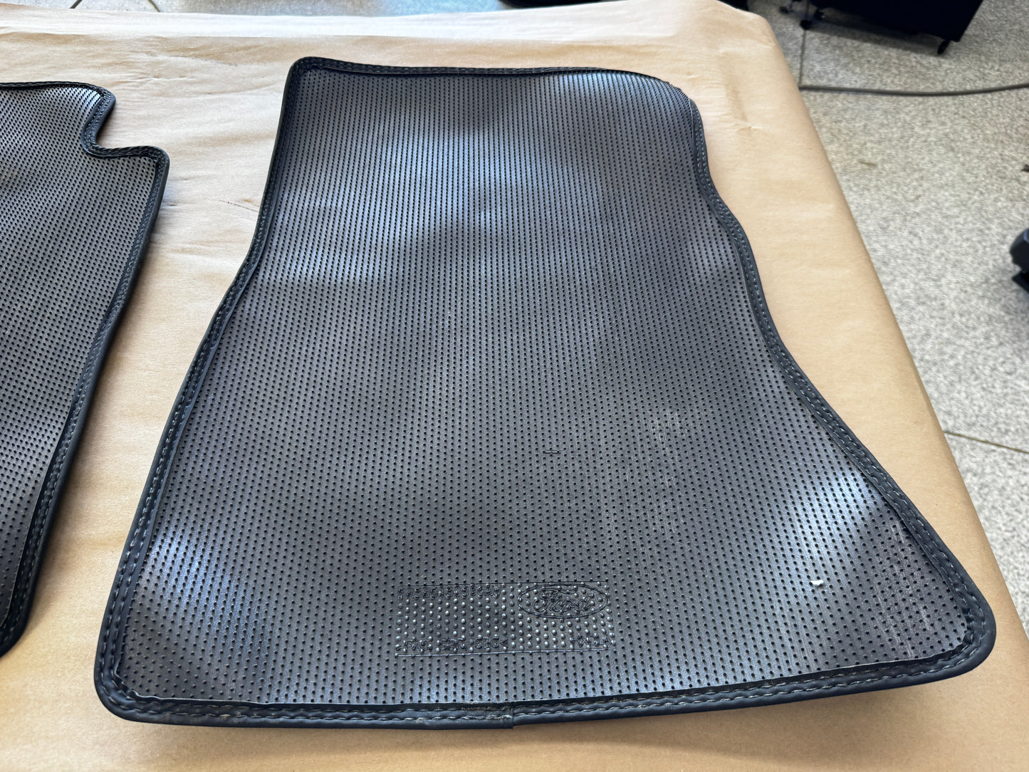 2024-2026 Ford Mustang Dark Horse Front Floor Mats Carpet "Blue Stitch"