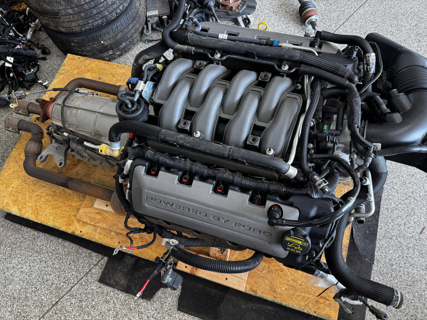 2015 Mustang 5.0 Coyote Gen 2 Engine Drivetrain 6R80 Auto Transmission