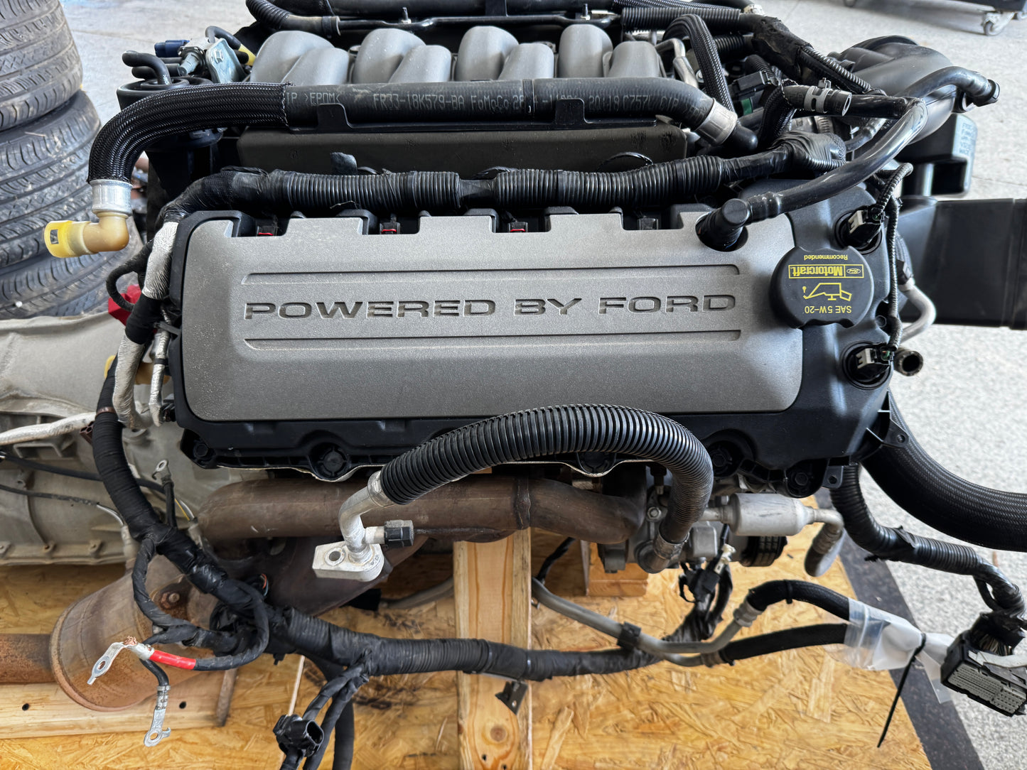 2015 Mustang 5.0 Coyote Gen 2 Engine Drivetrain 6R80 Auto Transmission