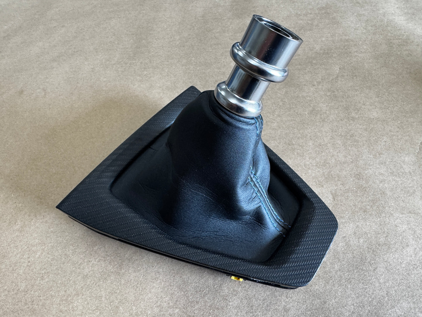 2024-2026 Ford Mustang Dark Horse Manual Shift Boot Trim Blue Stitching