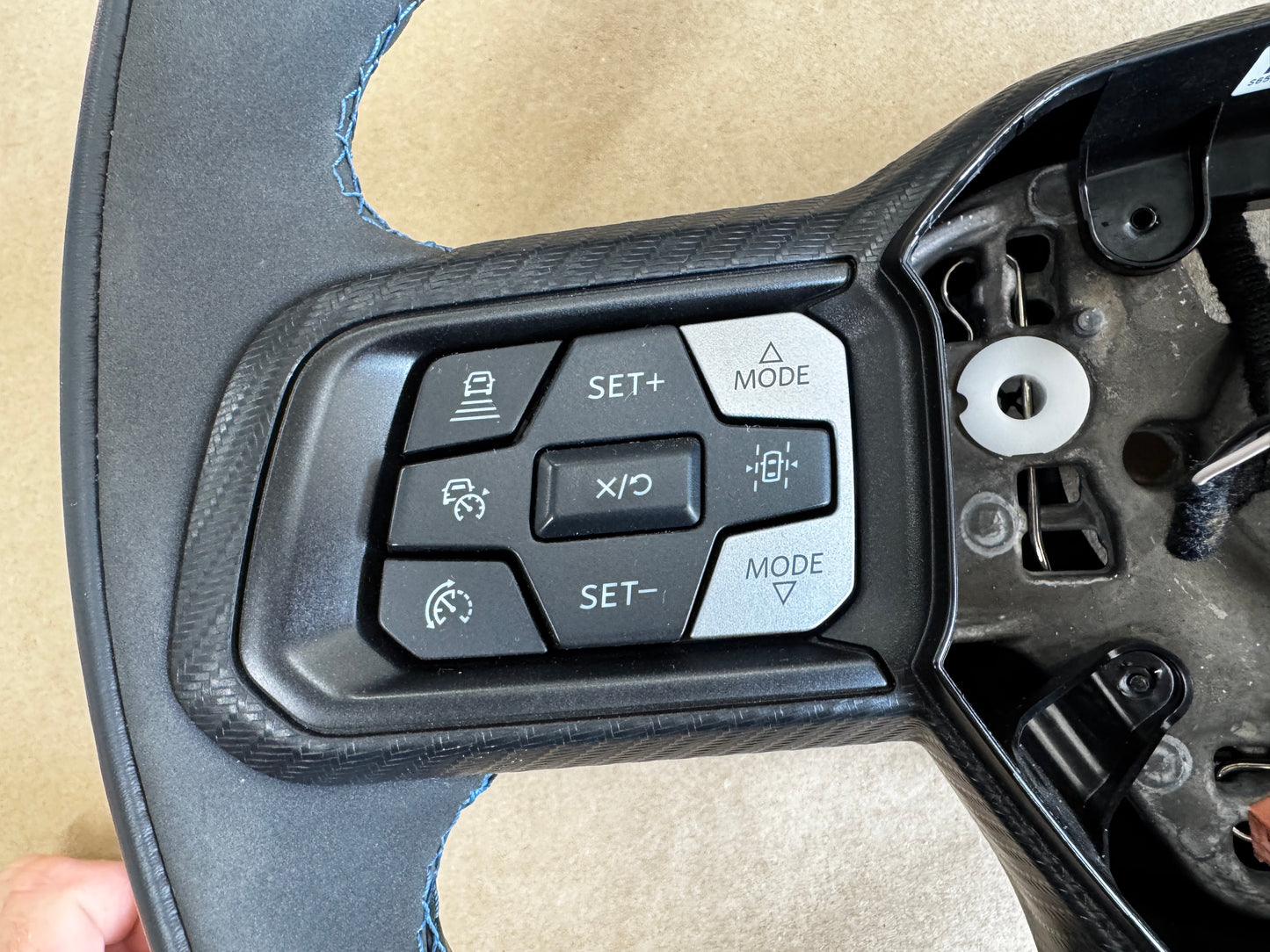 2024-2026 Ford Mustang Dark Horse Suede Leather Steering Wheel Automatic OEM