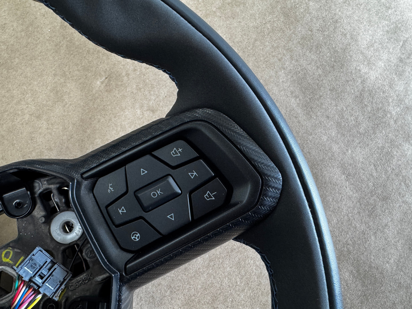 2024-2026 Ford Mustang Dark Horse Suede Leather Steering Wheel Automatic OEM