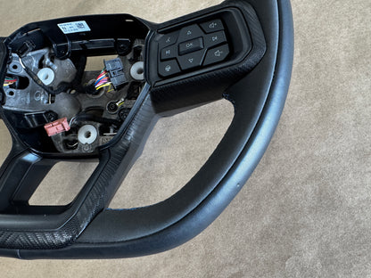2024-2026 Ford Mustang Dark Horse Suede Leather Steering Wheel Automatic OEM