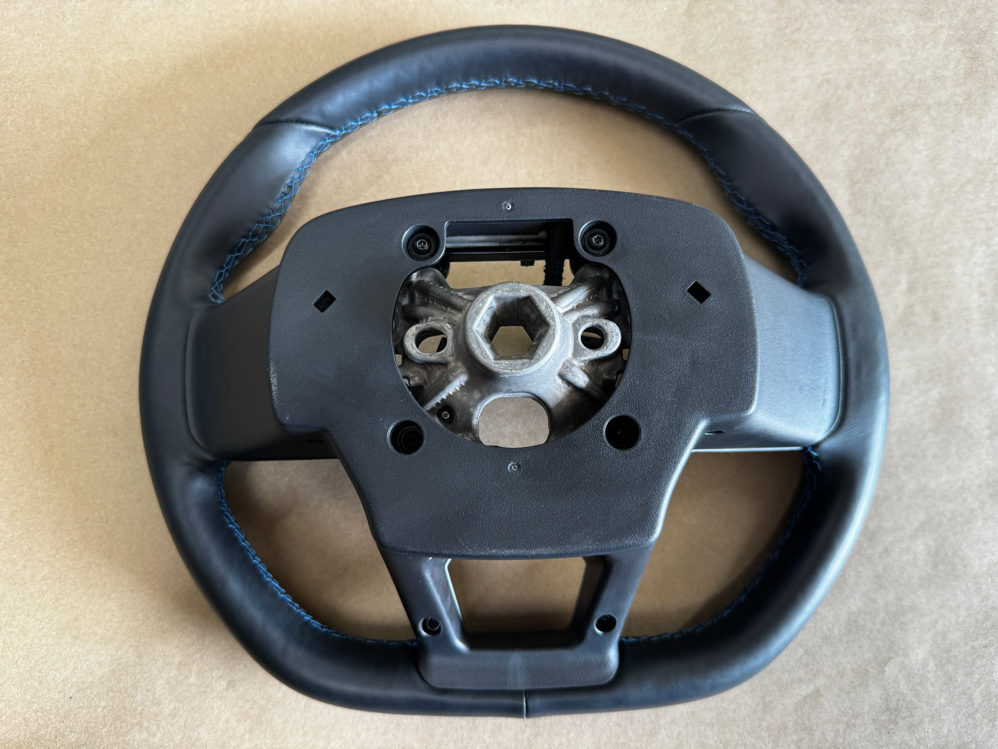 2024-2026 Ford Mustang Dark Horse Suede Leather Steering Wheel Automatic OEM